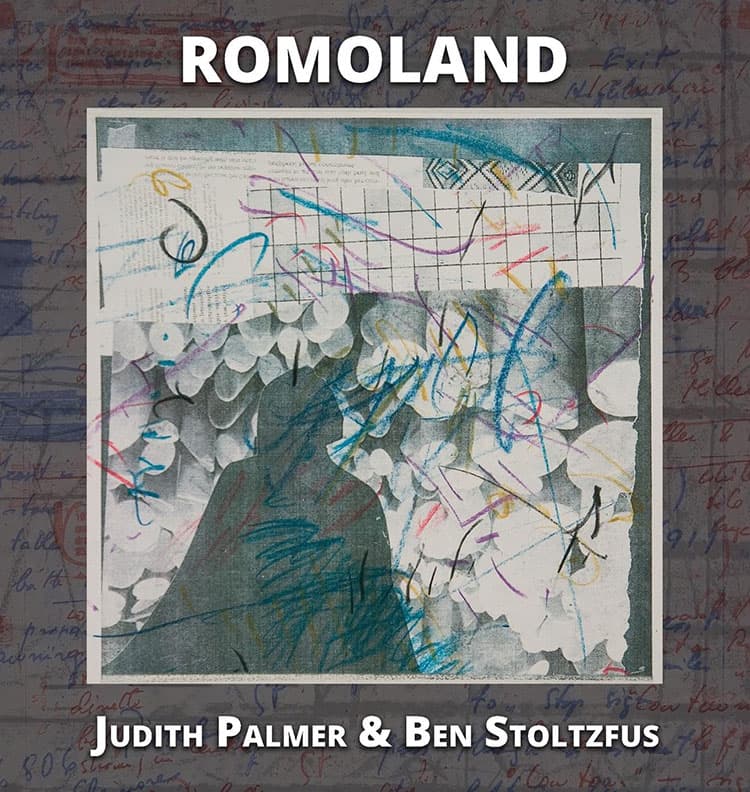 The front cover of Romoland by Judith Palmer and Ben Stoltzfus